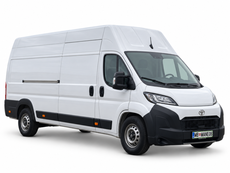 White Toyota MB MANE06 panel van L4H3